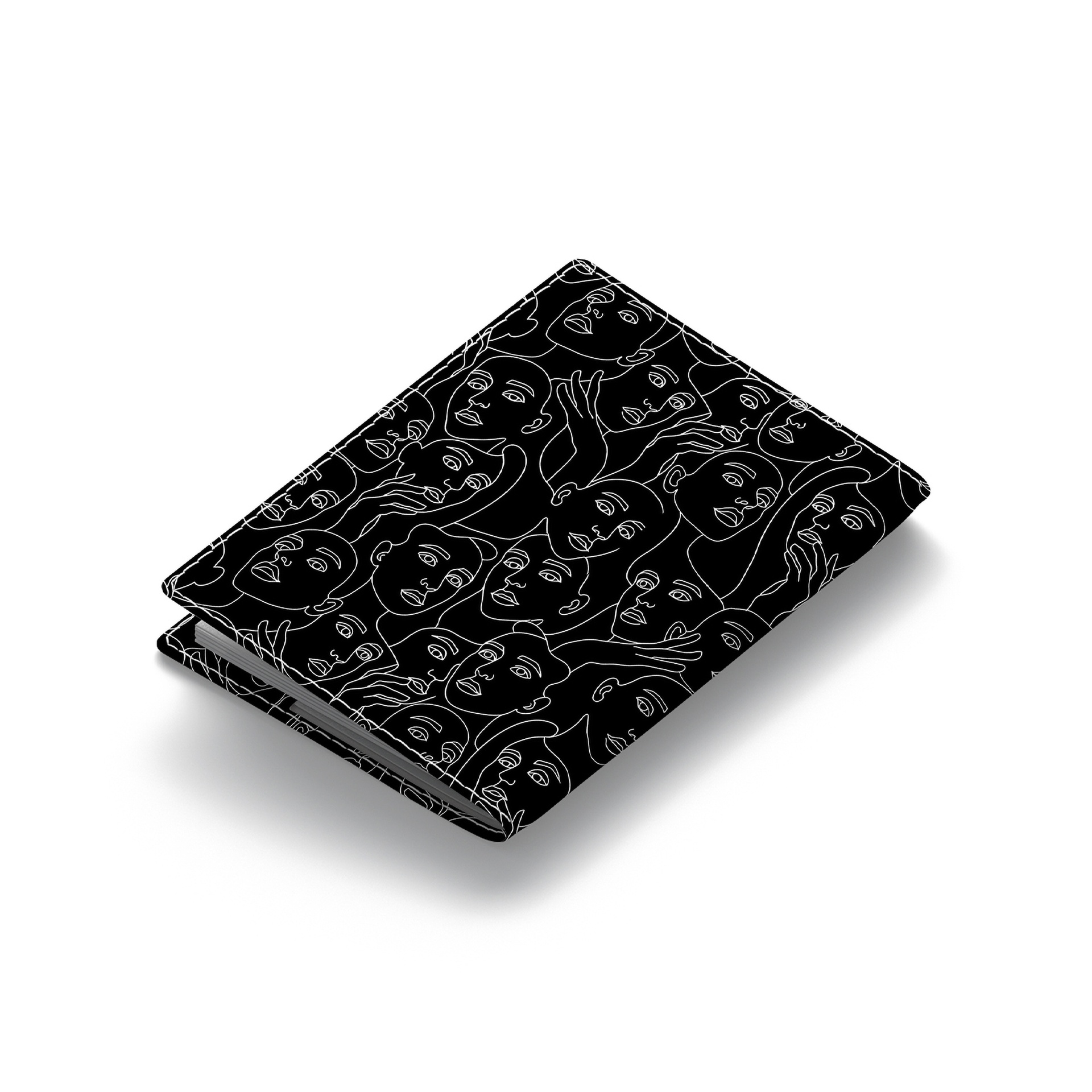 Faceless Black Passport Cover