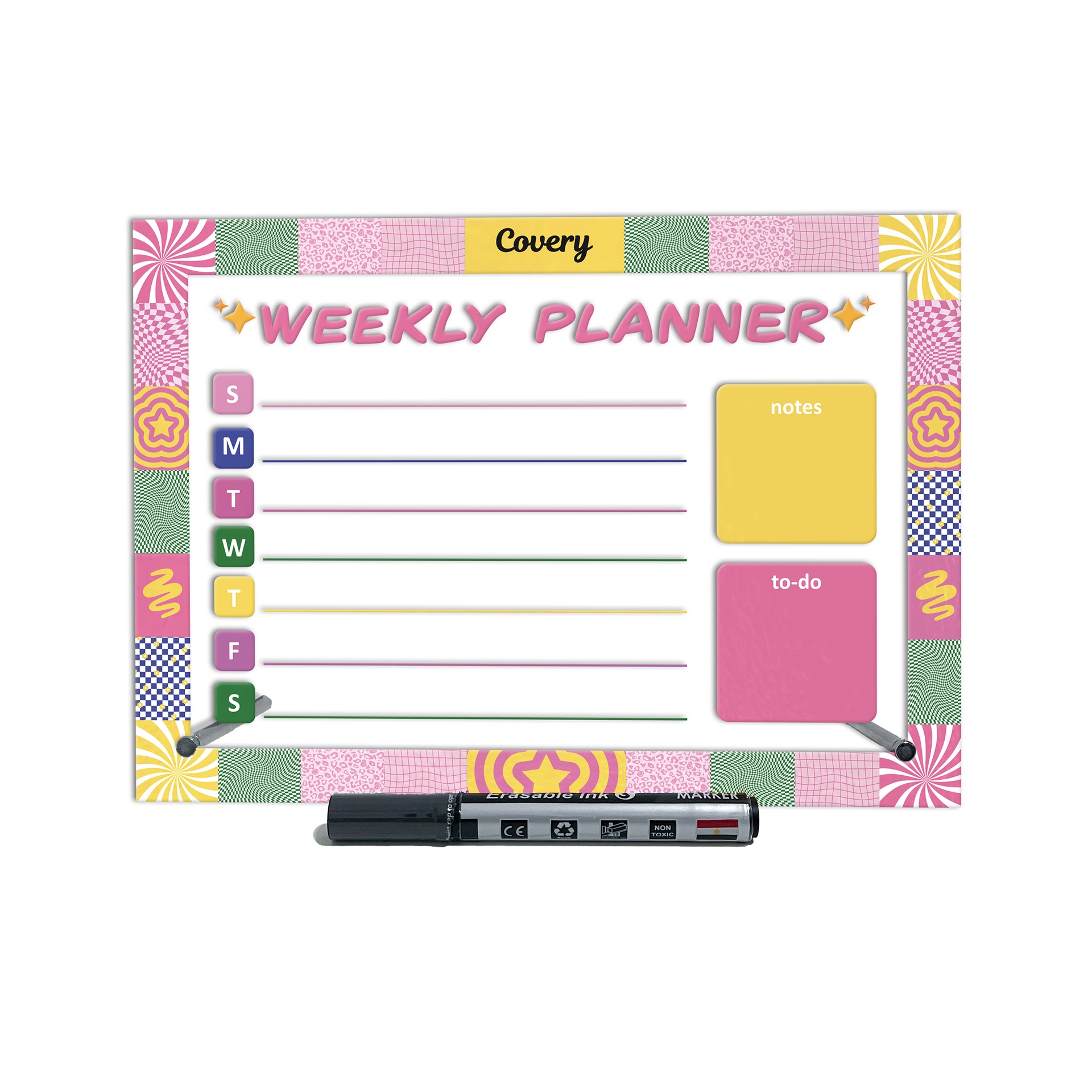 Yellow Star Weekly Planner