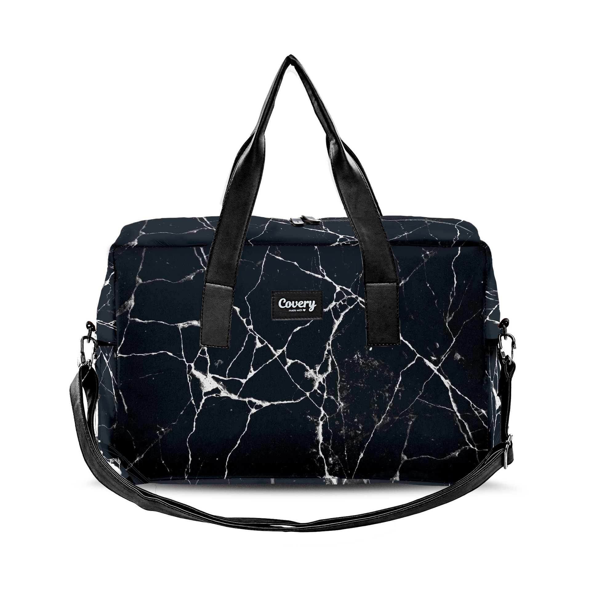 Black Marble Travel Bag