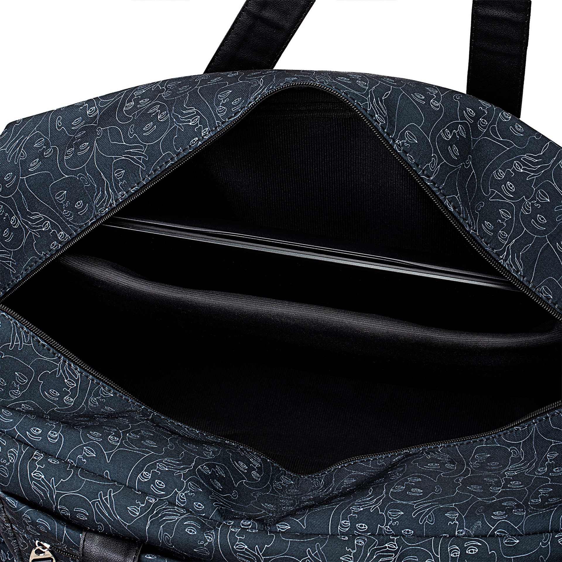Faceless Black Travel Bag