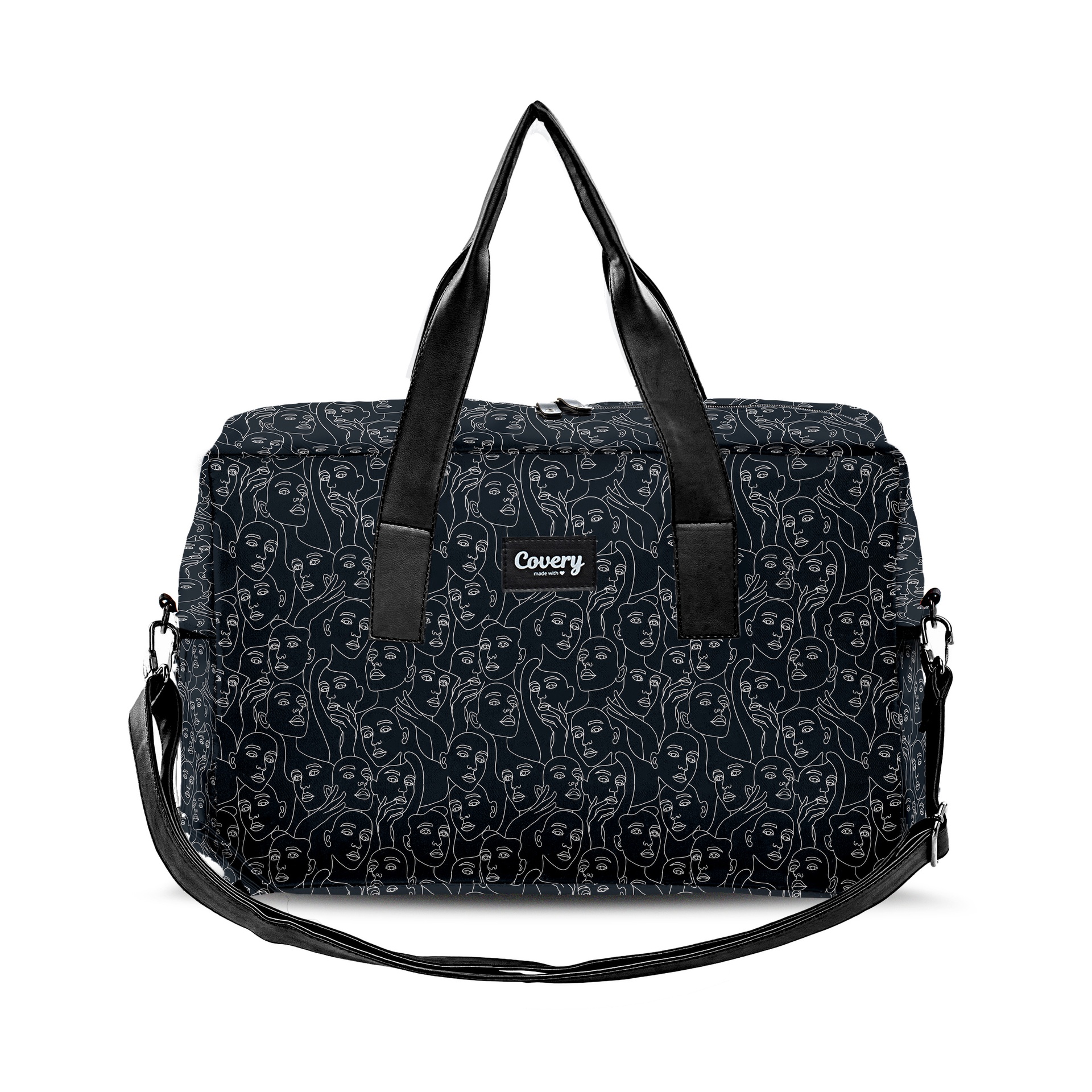 Faceless Black Travel Bag