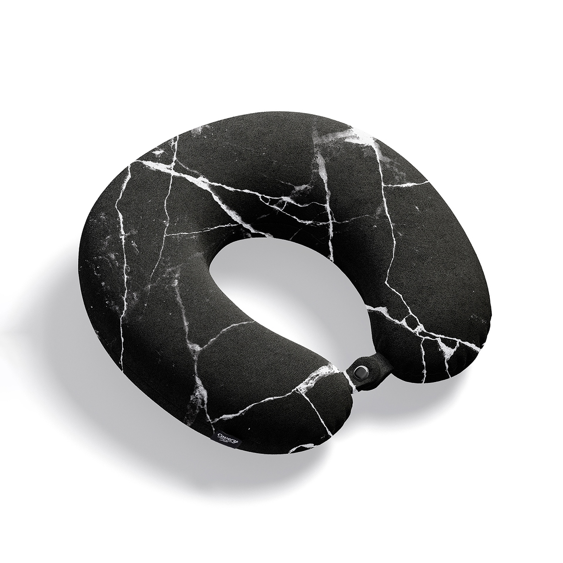 Black Marble Neck Pillow