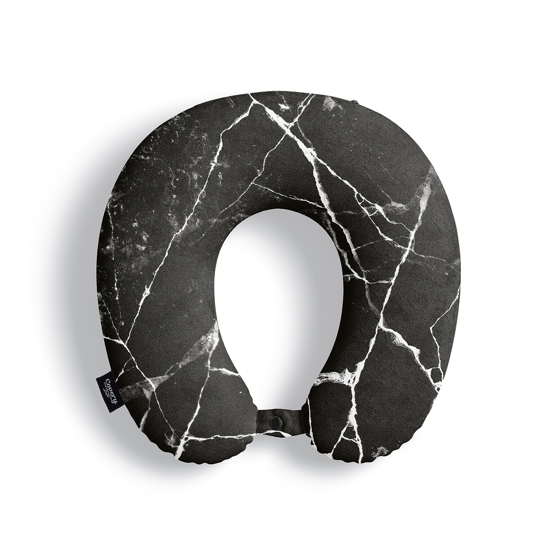 Black Marble Neck Pillow