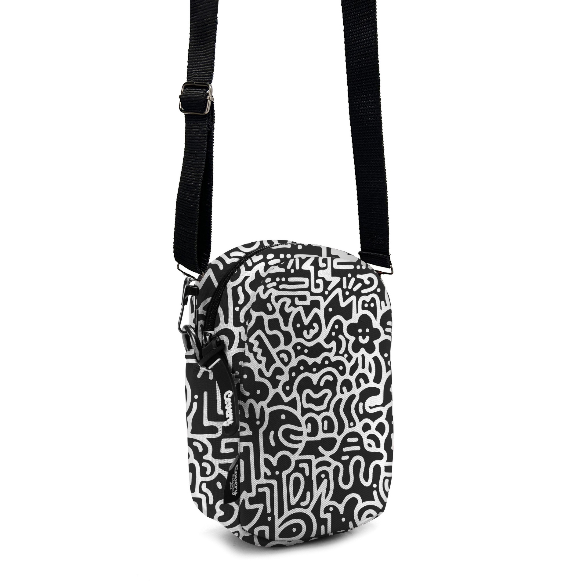 Black Doodles Mini Cross