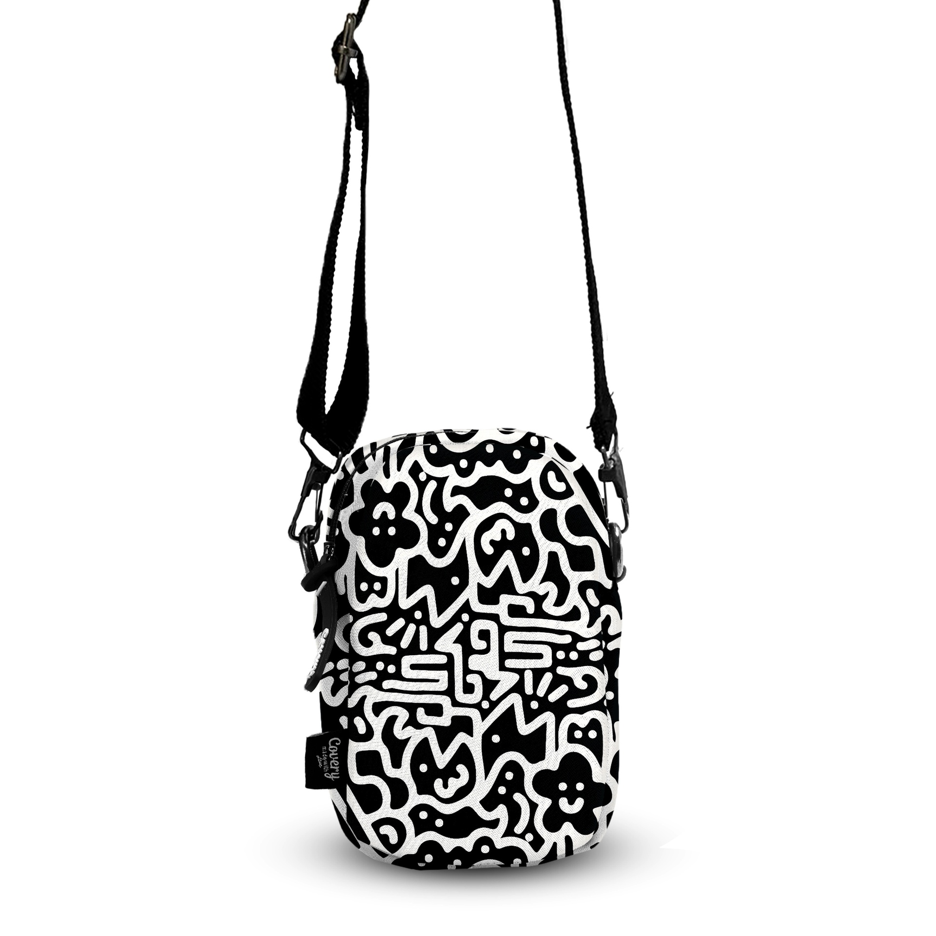 Black Doodles Mini Cross