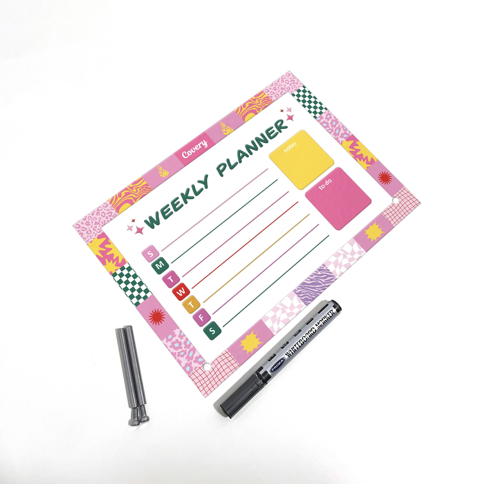 Pink Fire Weekly Planner