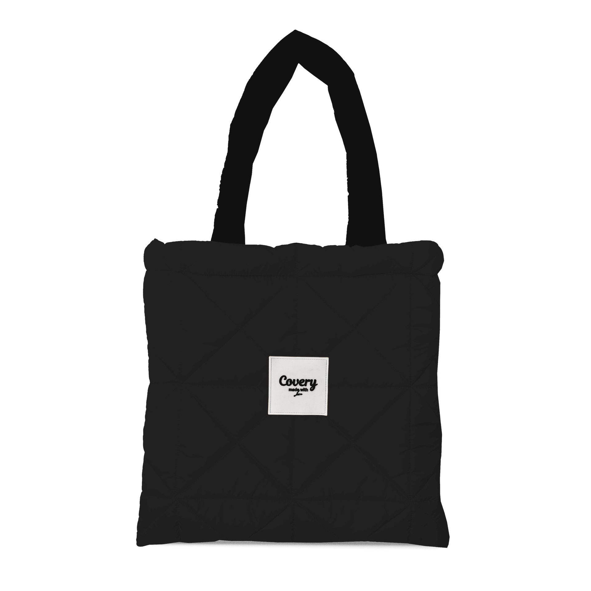 Black Puffy Totebag