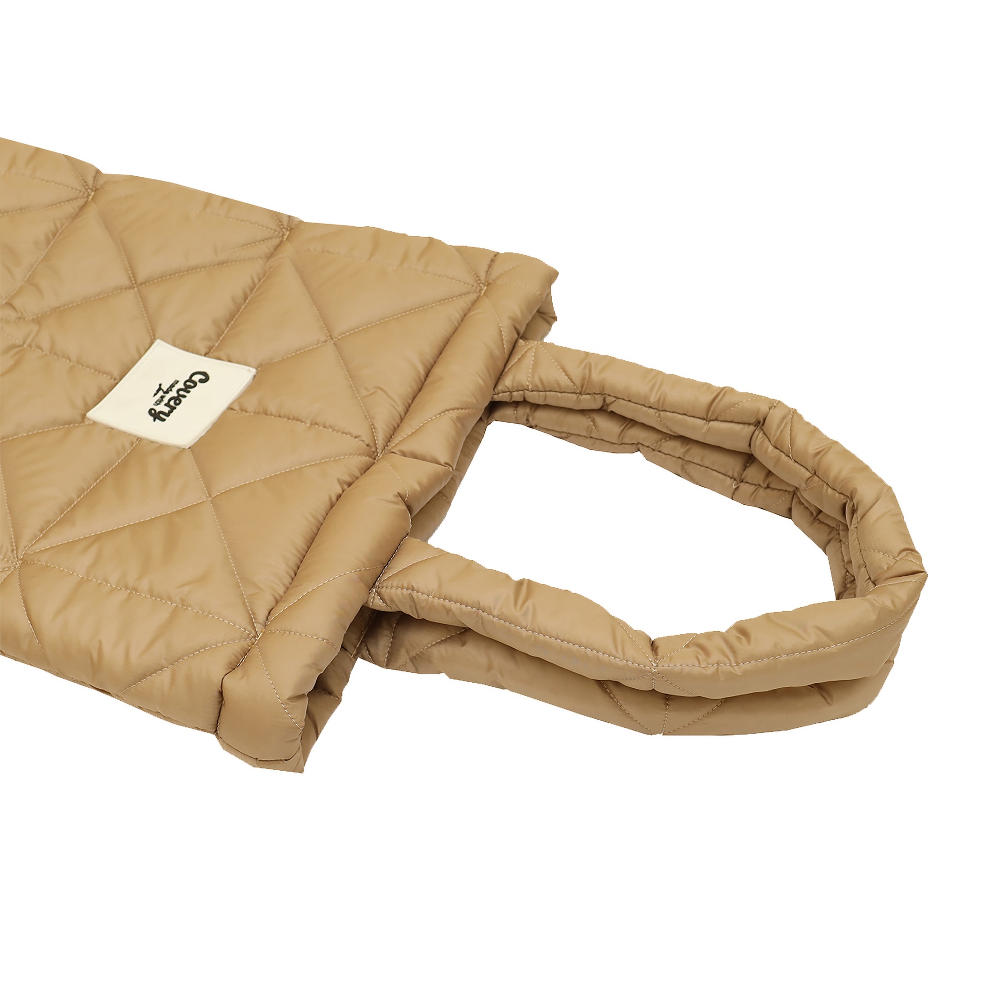 Brown Puffy Totebag